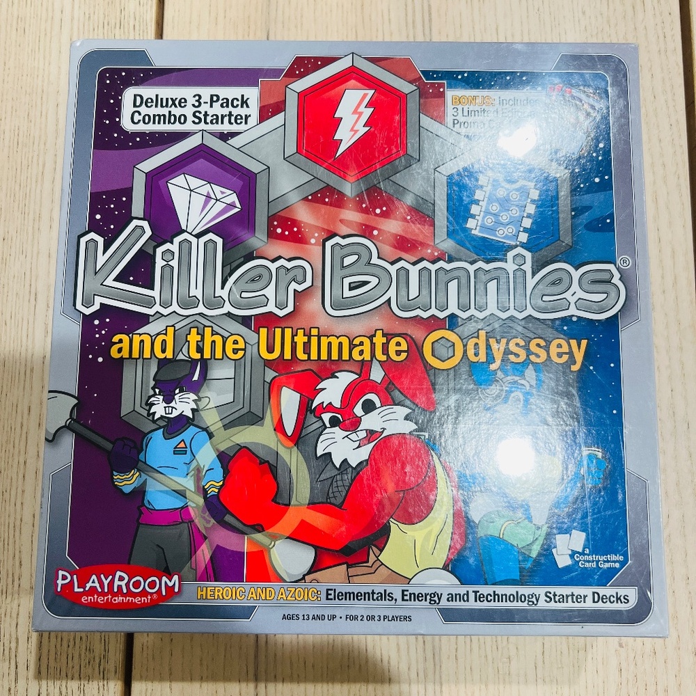 NEW Sealed !! Killer Bunnies And The Ultimate Odyssey Game PACK COMBO STARTER!